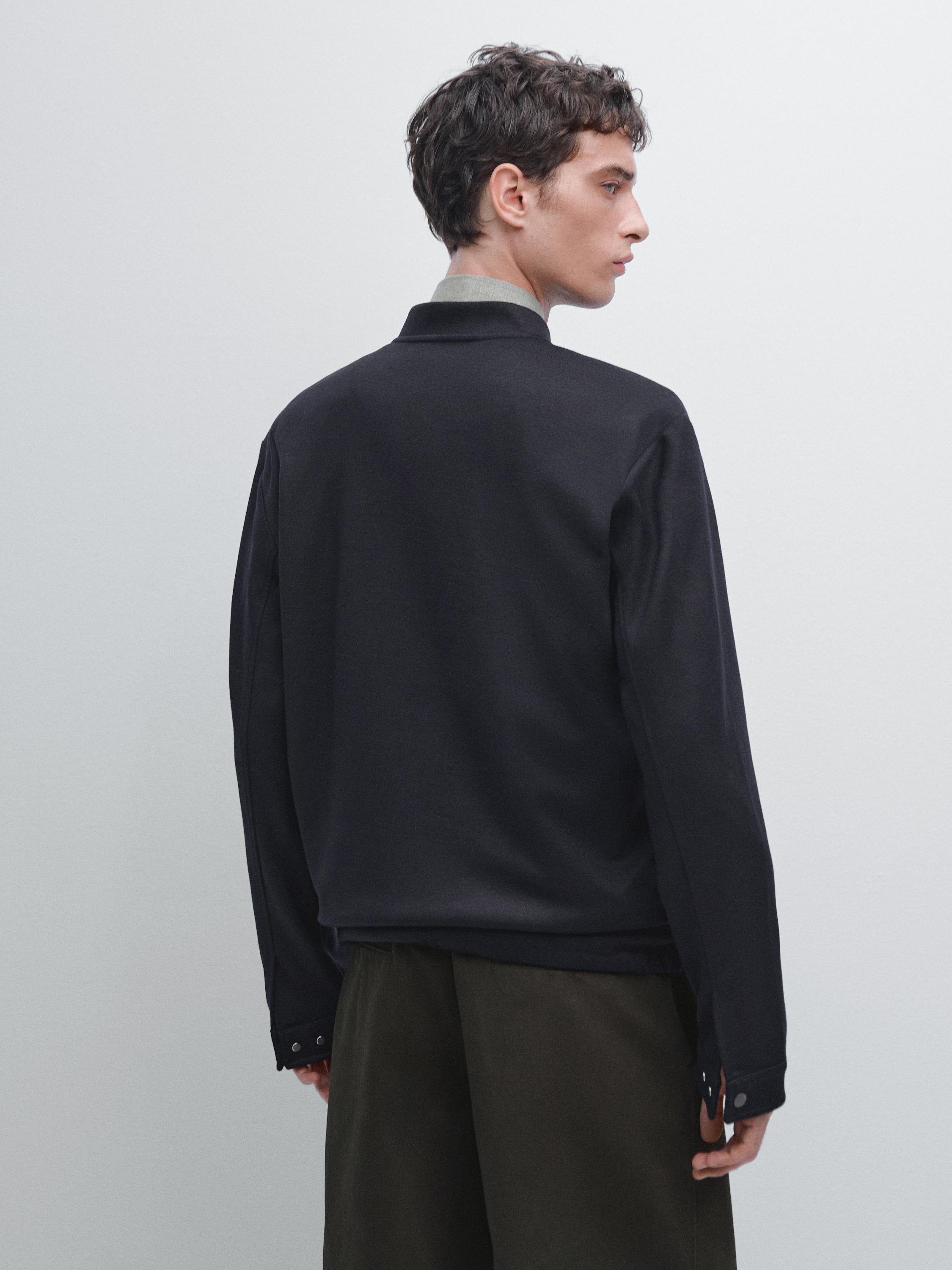 Zip-up bomber jacket